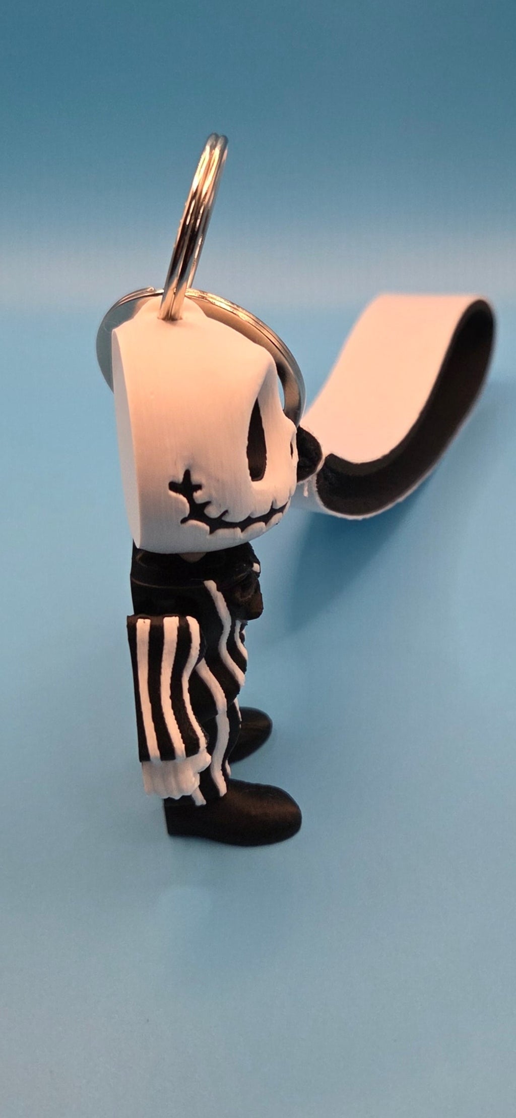 3D printed jack skellington keychain