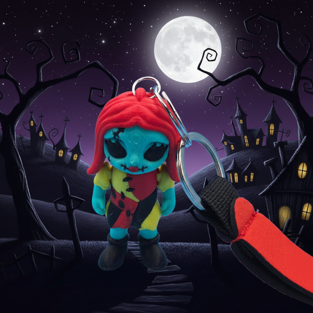 3D printed Sally keychain