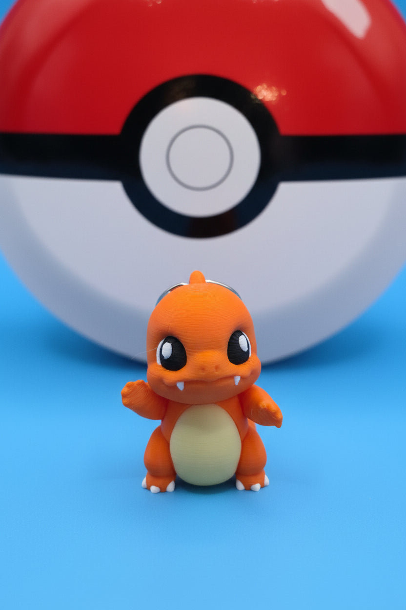 3D printed charmander keychain