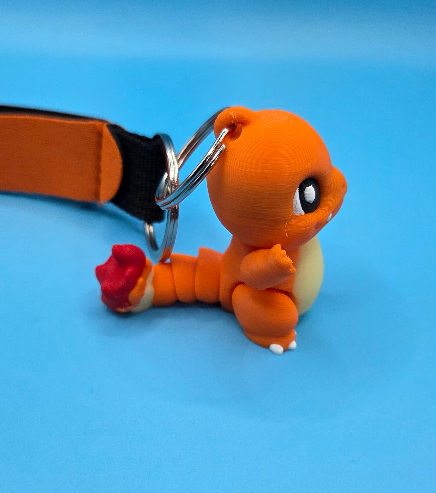 3D printed charmander keychain