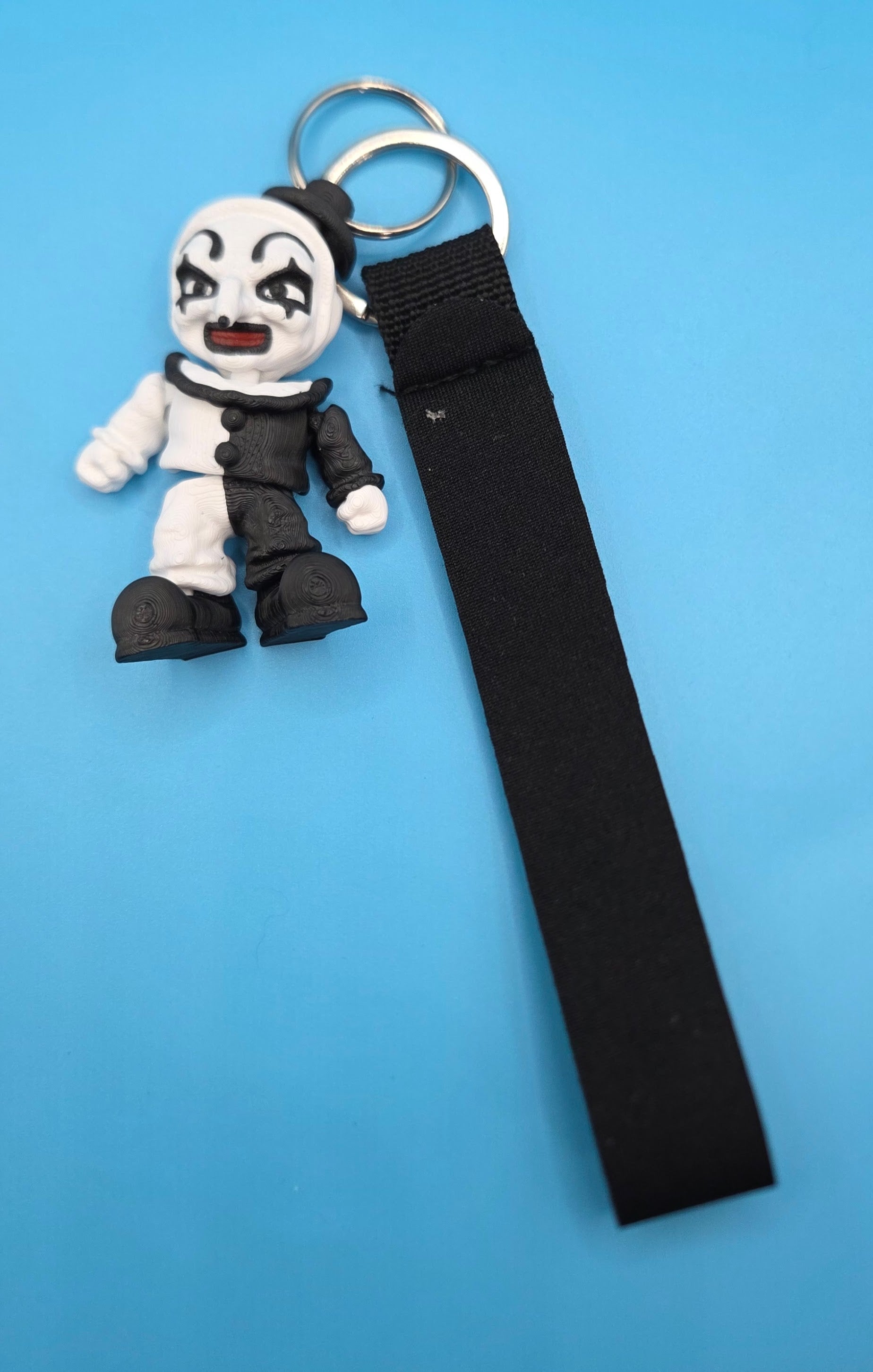 3D printed art the clown keychain
