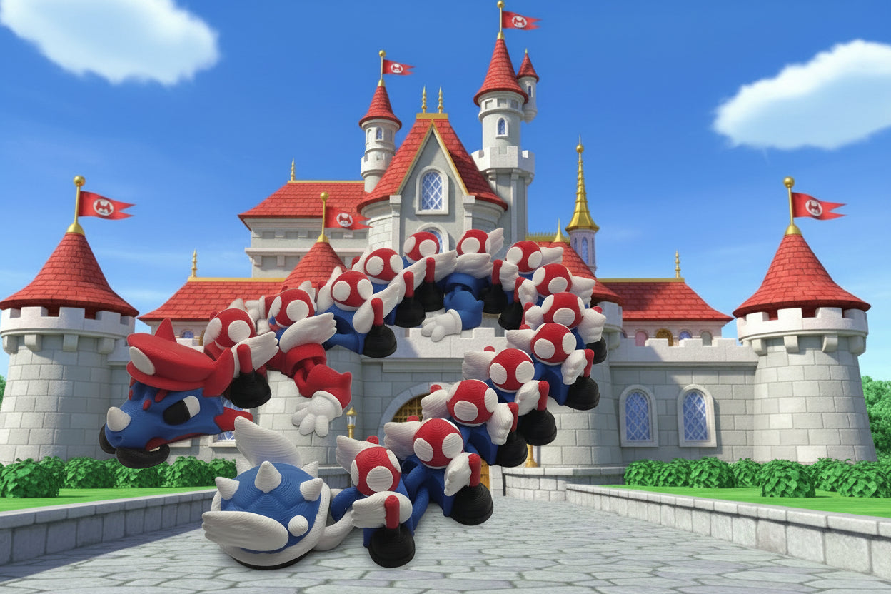 3D printed mario dragon