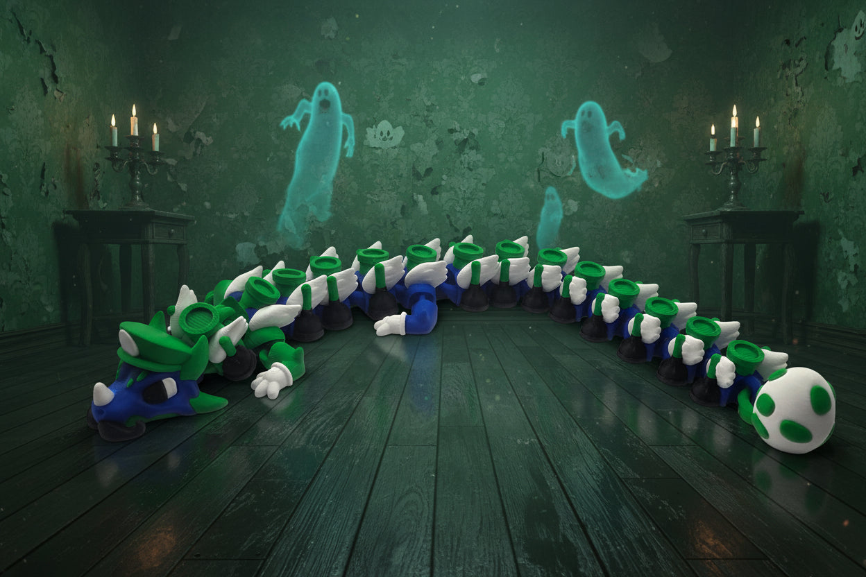 3D printed luigi dragon