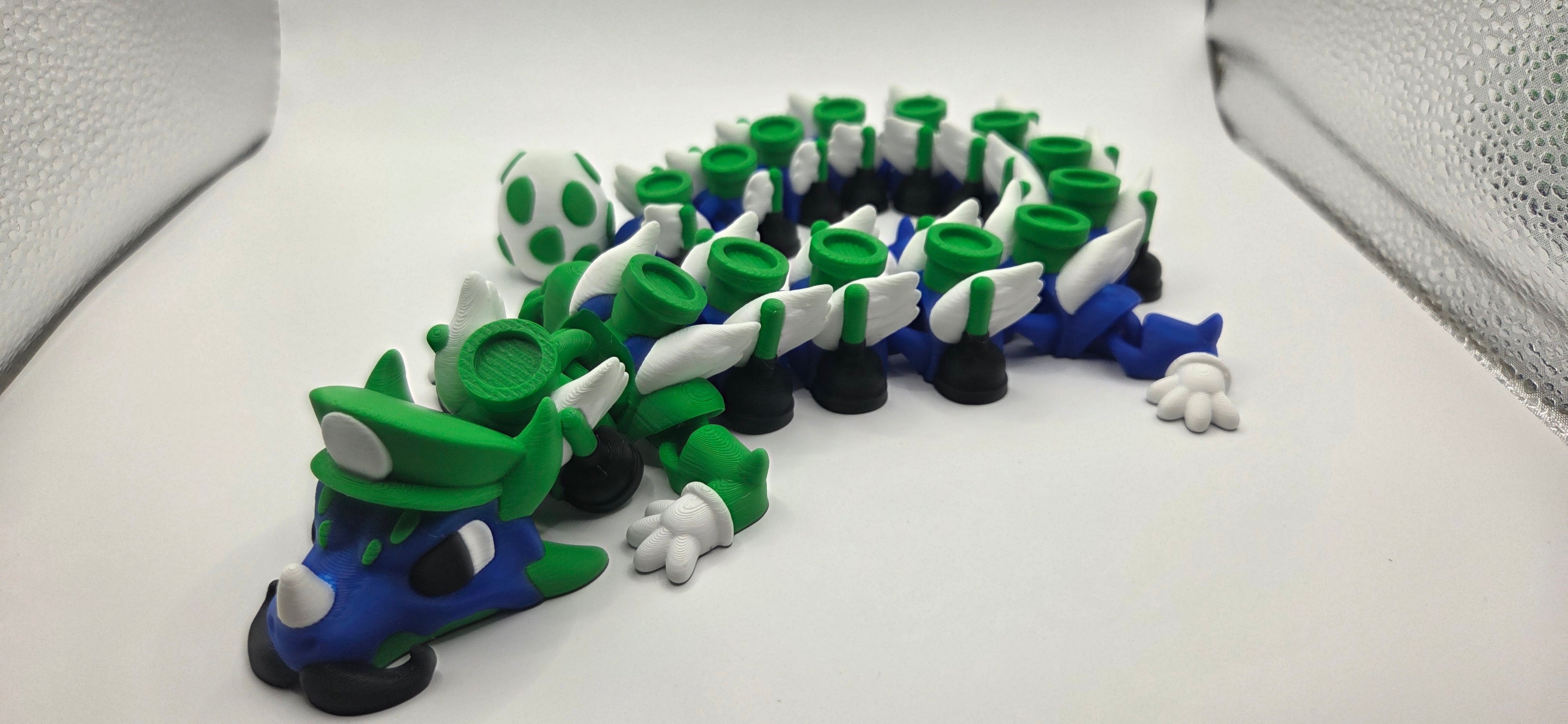 3D printed luigi dragon