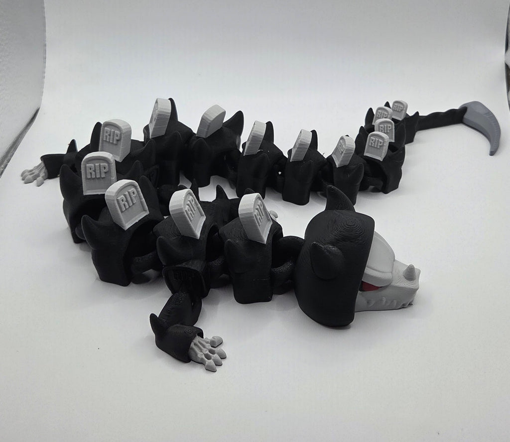 3D printed grim reaper dragon