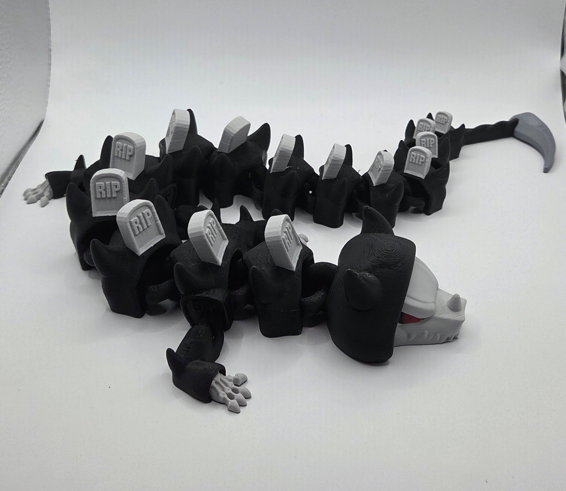 3D printed grim reaper dragon