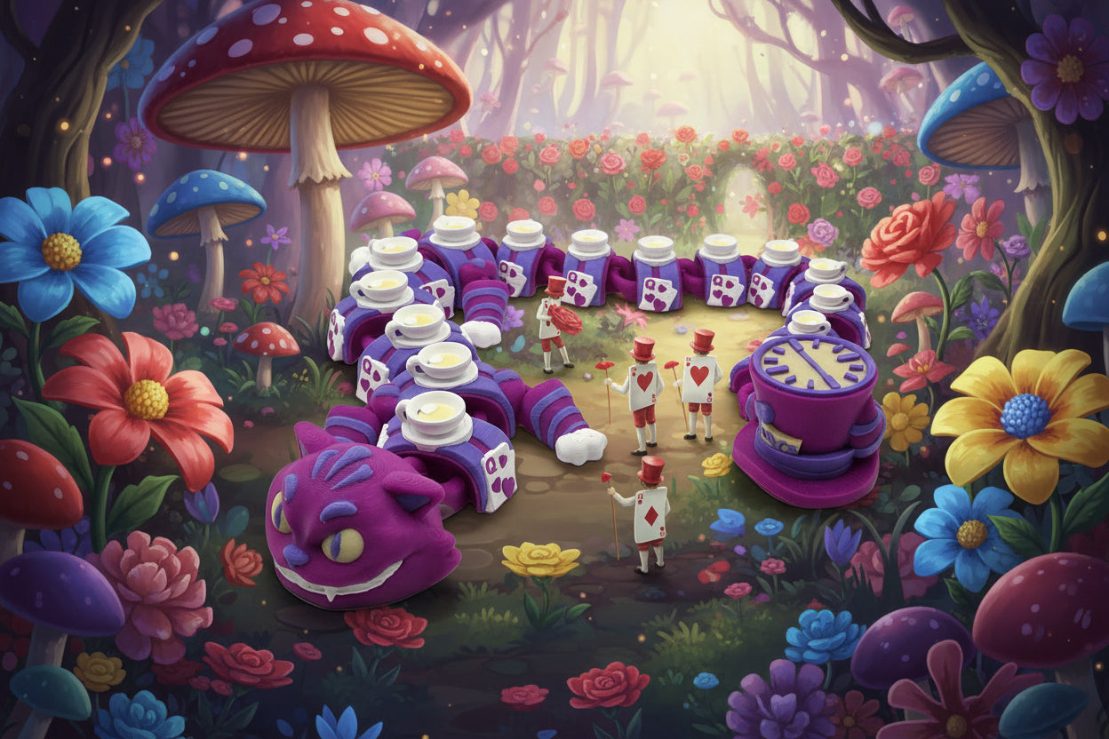 3D printed cheshire the cat dragon