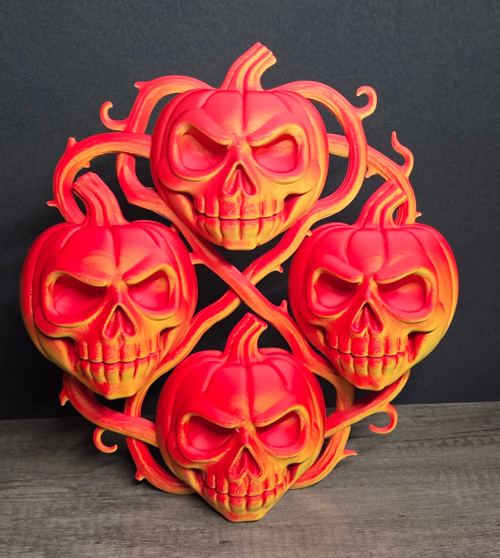 3D Printed Indoor Pumpkin Wreath