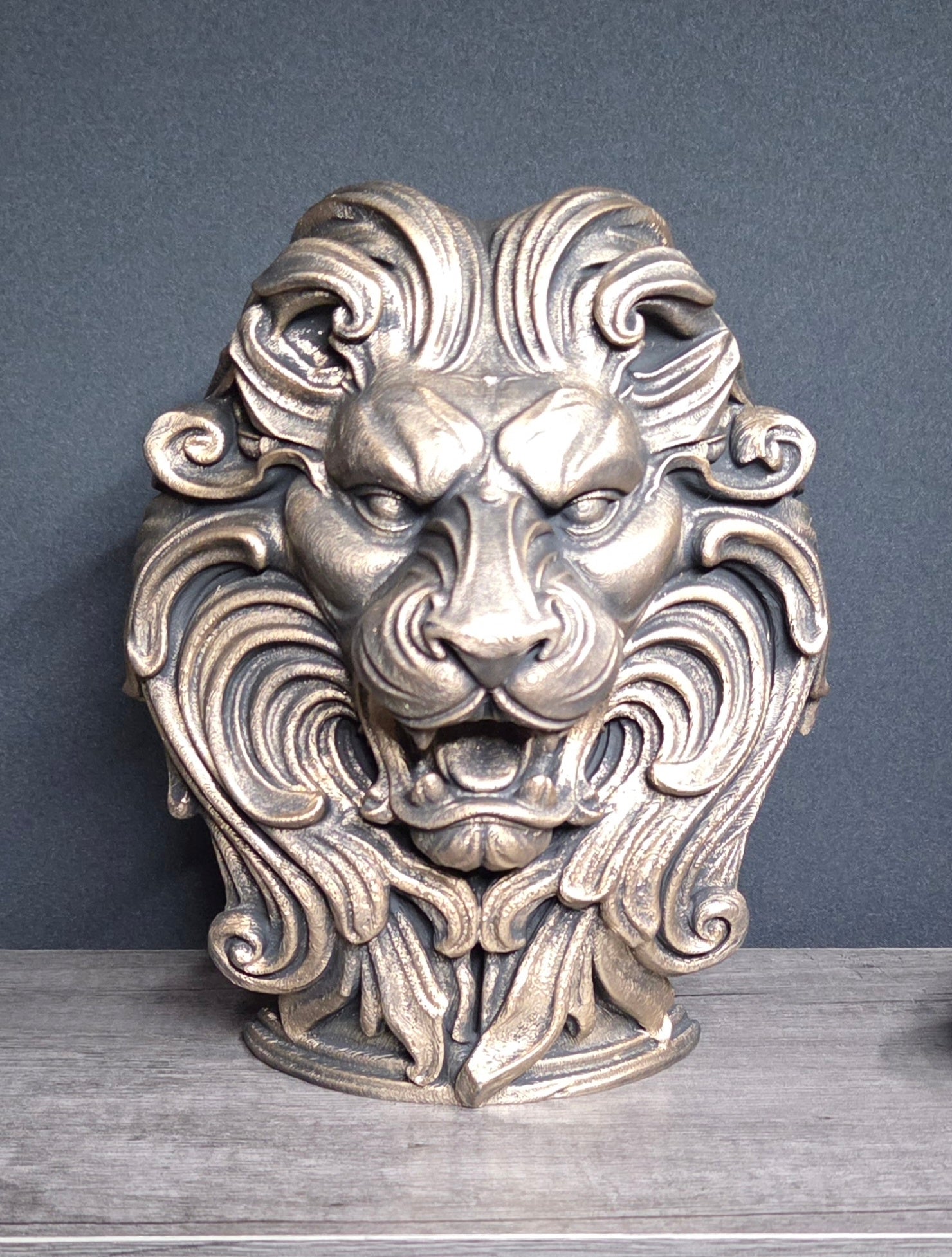 3D Printed Hanging Lion Head
