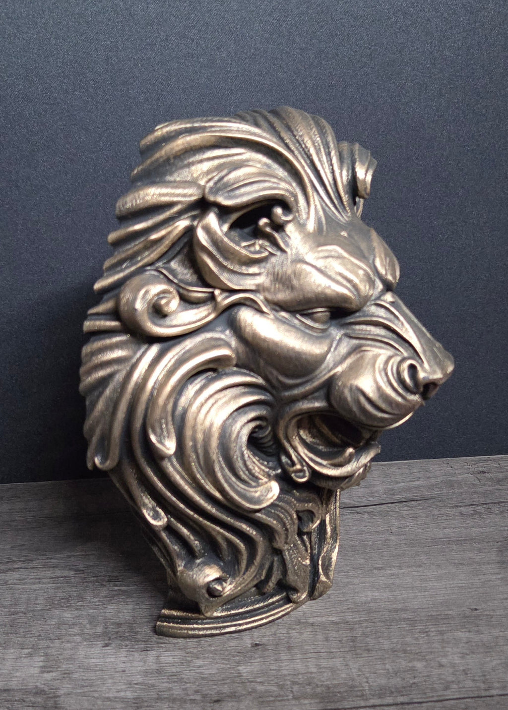 3D Printed Hanging Lion Head