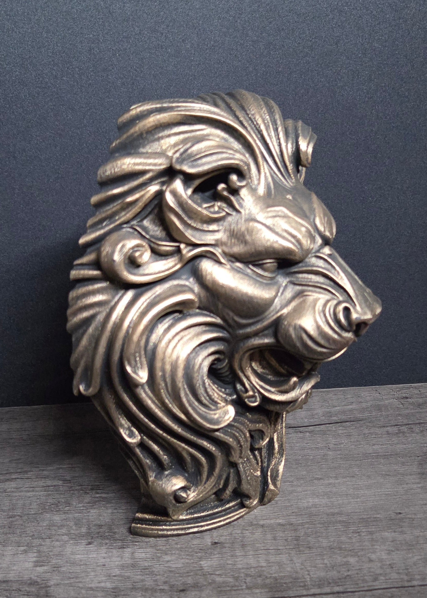 3D Printed Hanging Lion Head