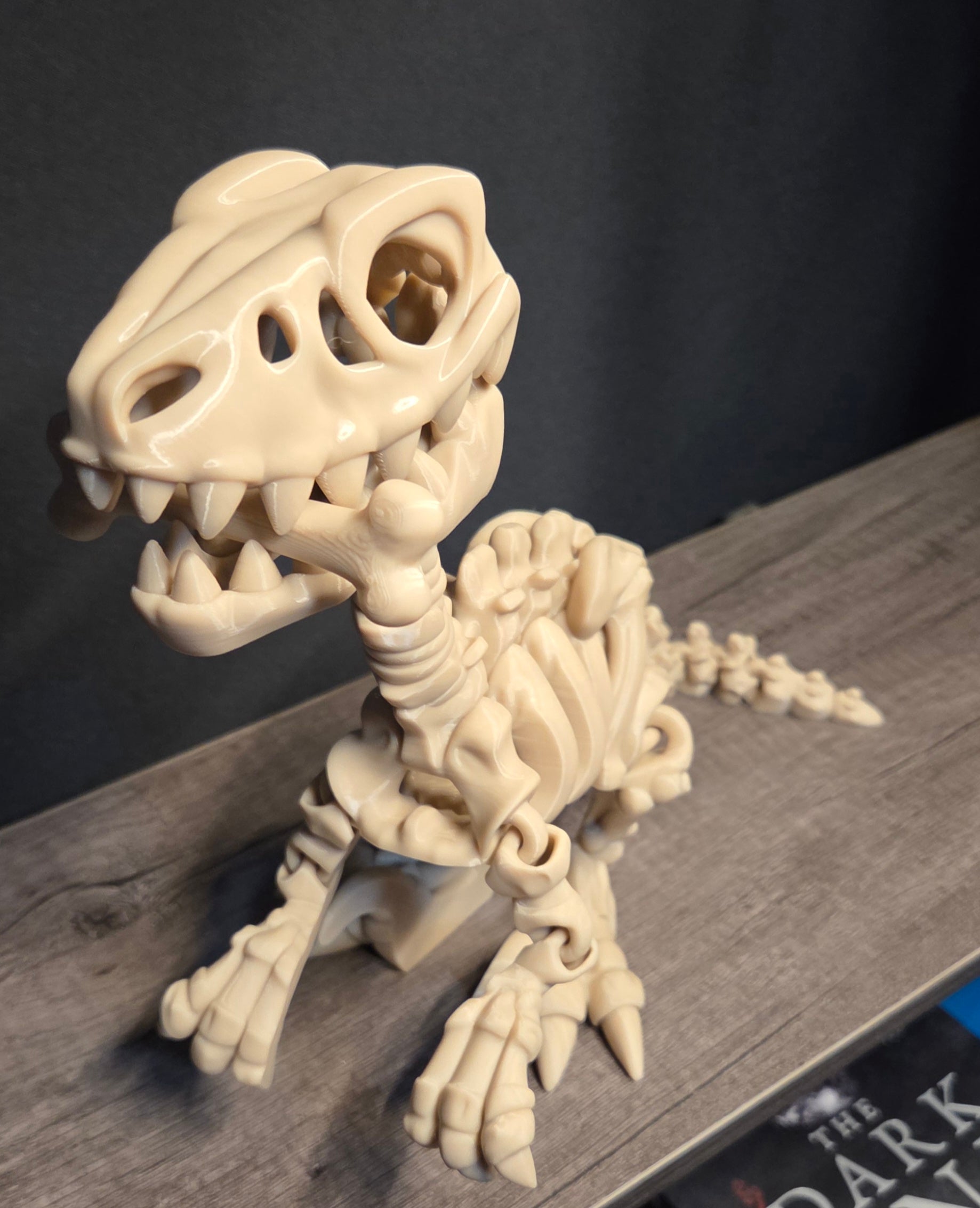 Large 3D Printed Flexi Raptor Skeleton
