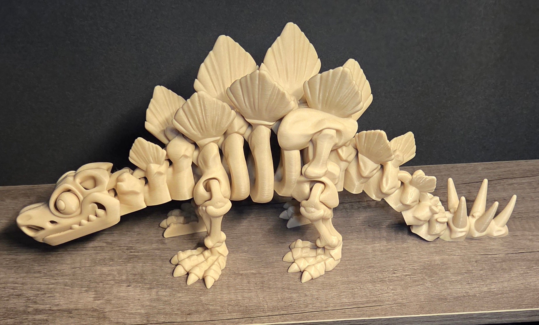 Large 3D Printed Flexi Stegosaurus Skeleton