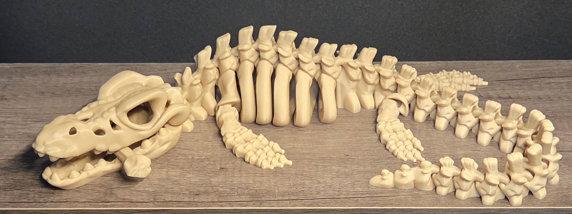 Large 3D Printed Flexi Mosasaurus Skeleton