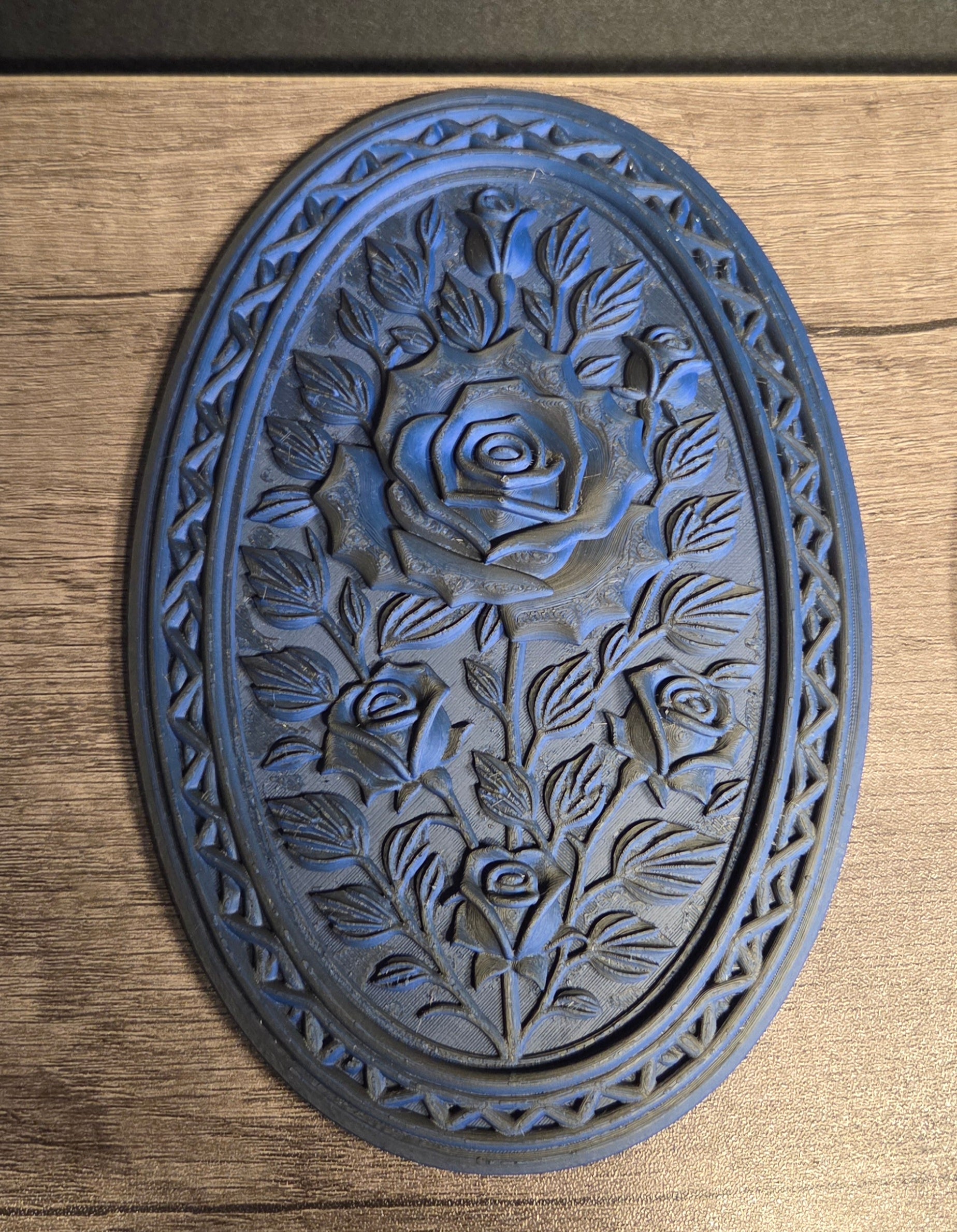 3D Printed Carved Rose Frame