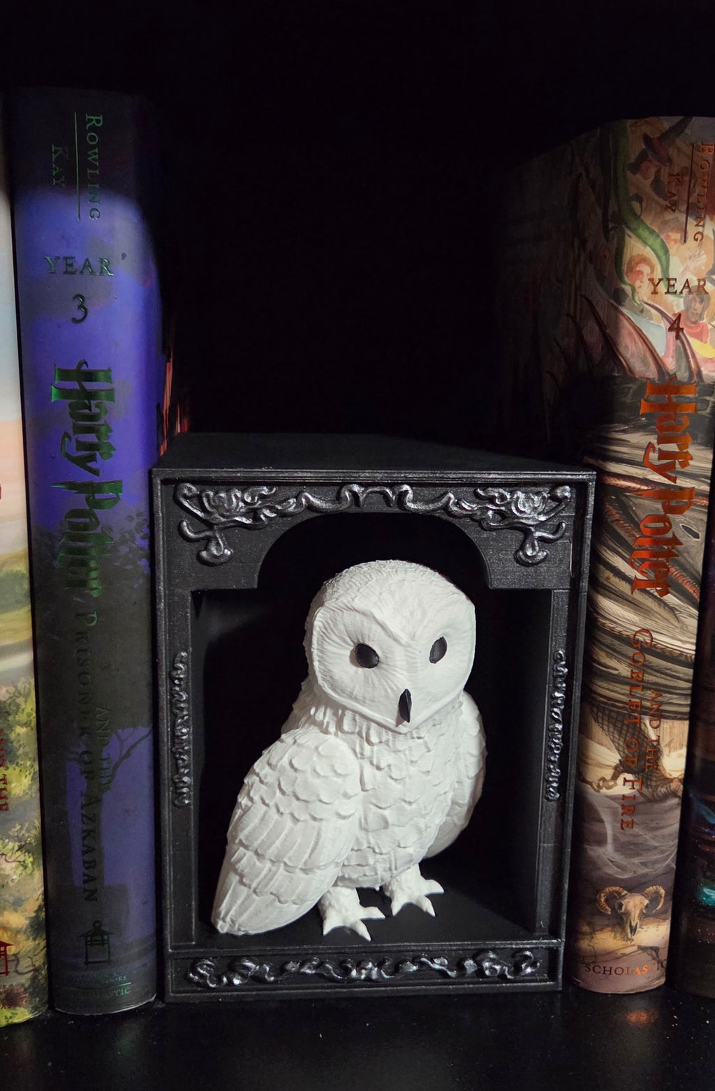 3D Printed Snowy Owl Inspired Book Nook