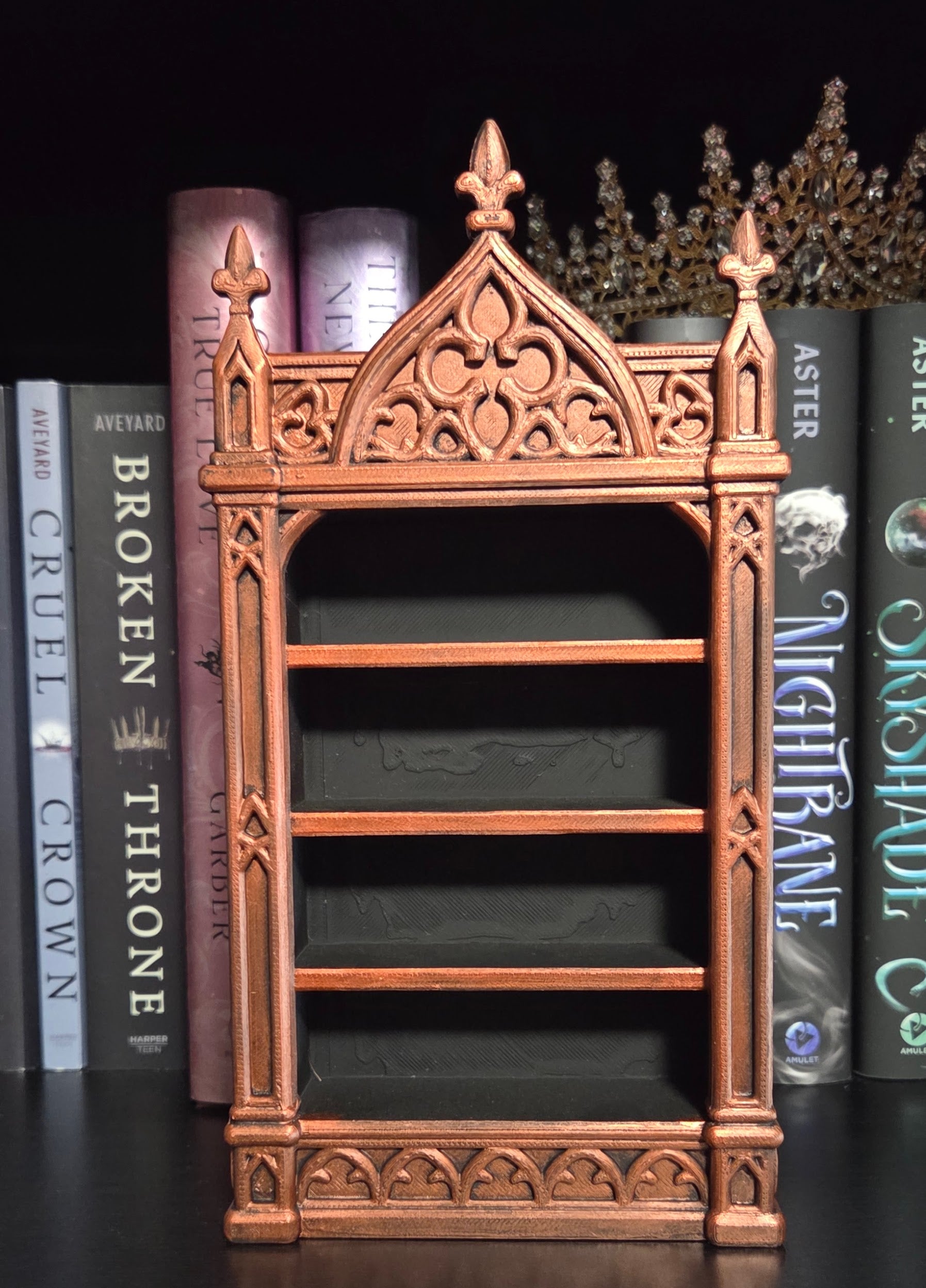 3D Printed Mini Gothic Bookshelf
