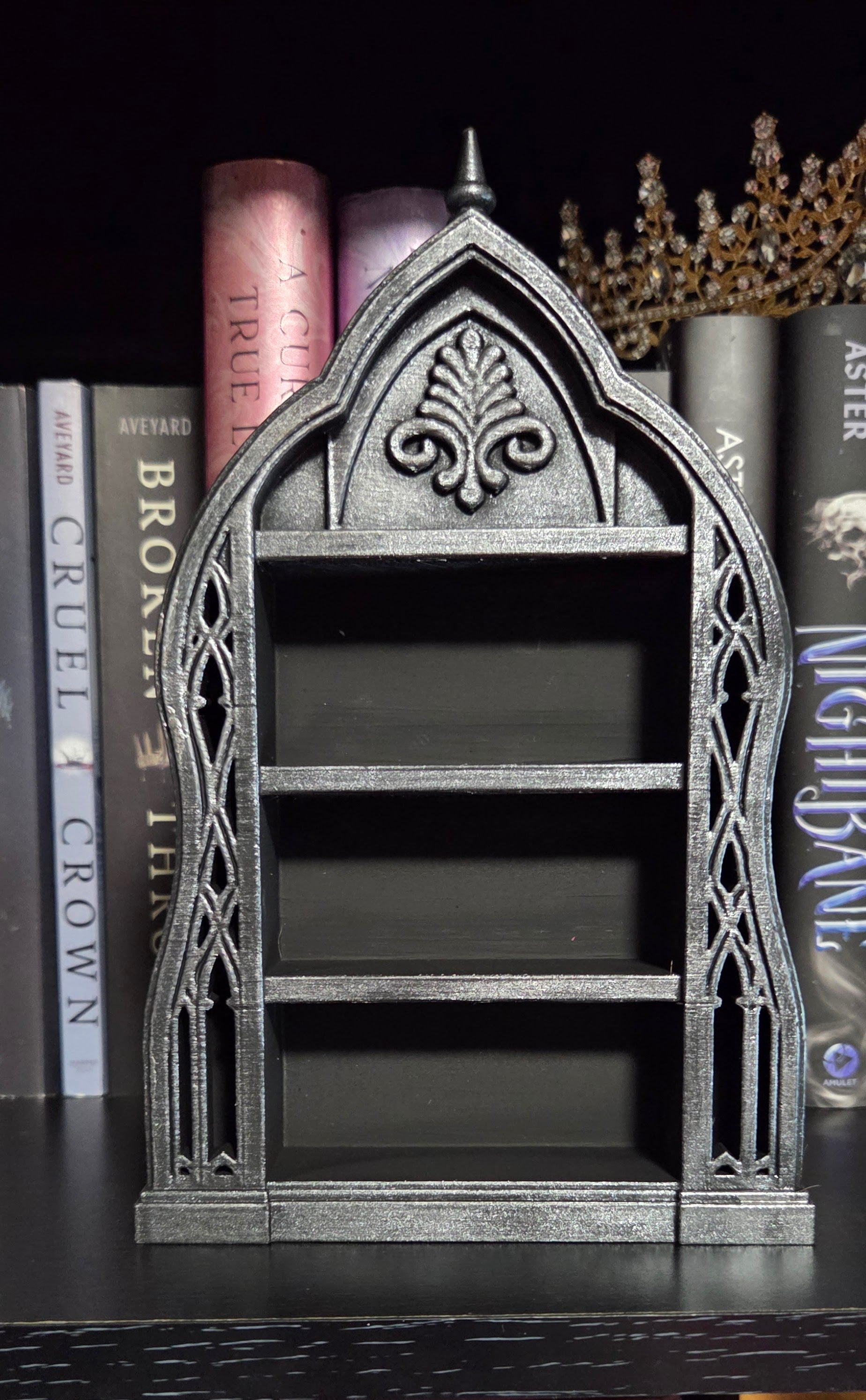 3D Printed Mini Gothic Arch Bookshelf