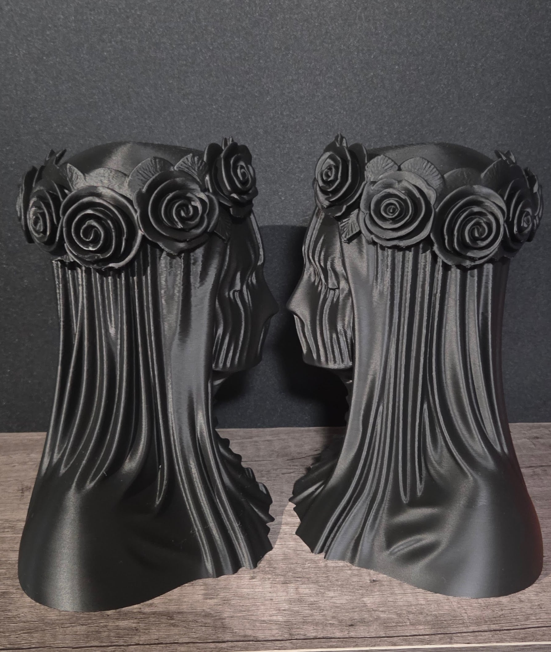3D Printed The Silent Bride Book Ends