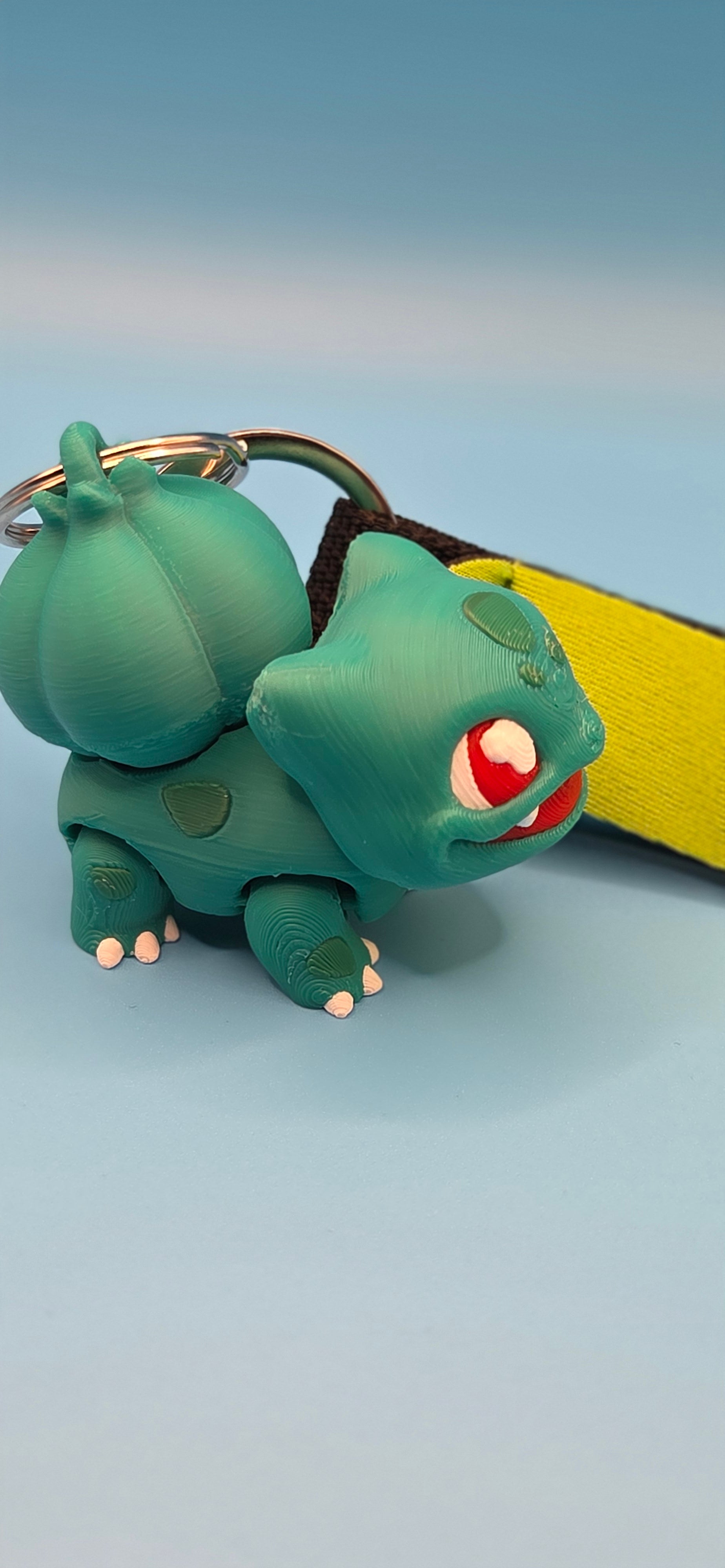 3D printed bulbasaur keychain