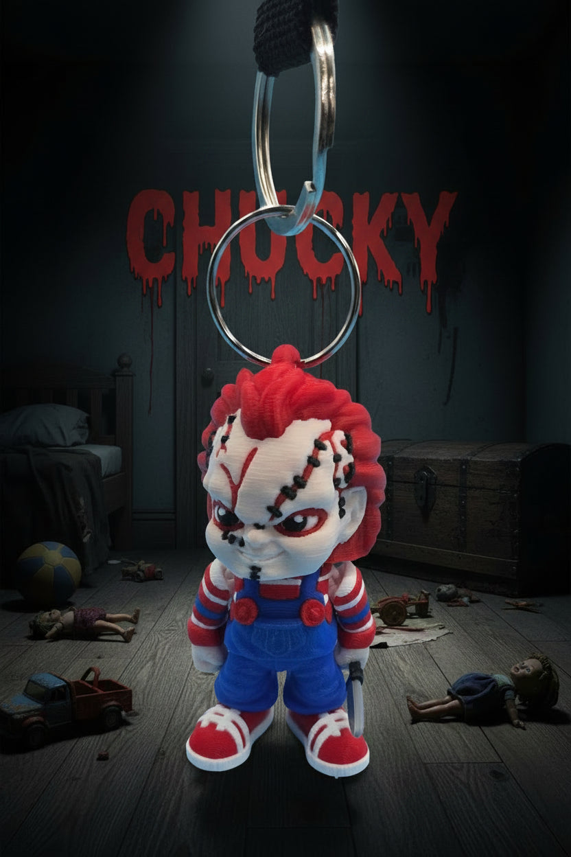 3D printed chucky keychain
