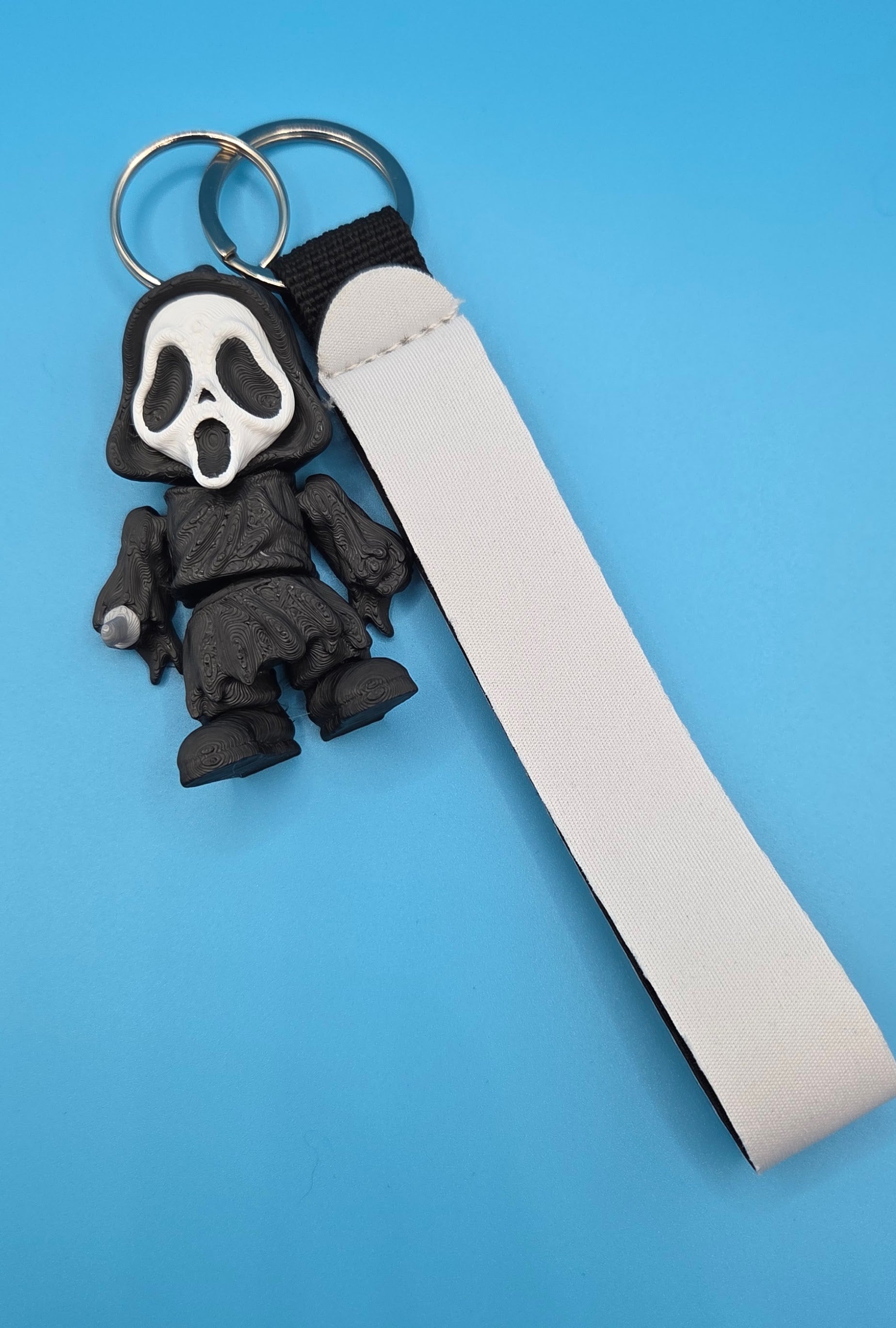 3D printed ghostface keychain