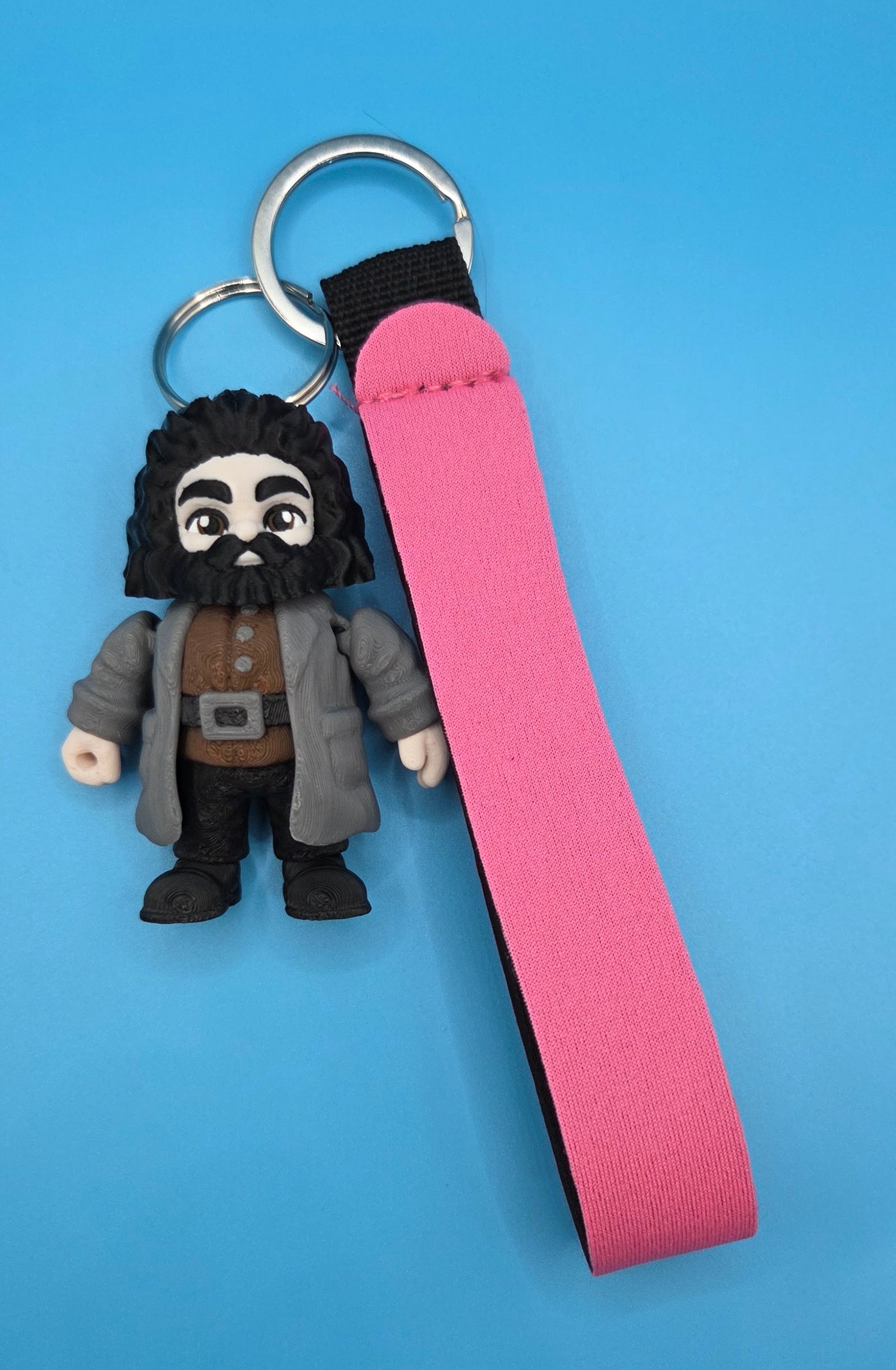 3D printed hagrid keychain