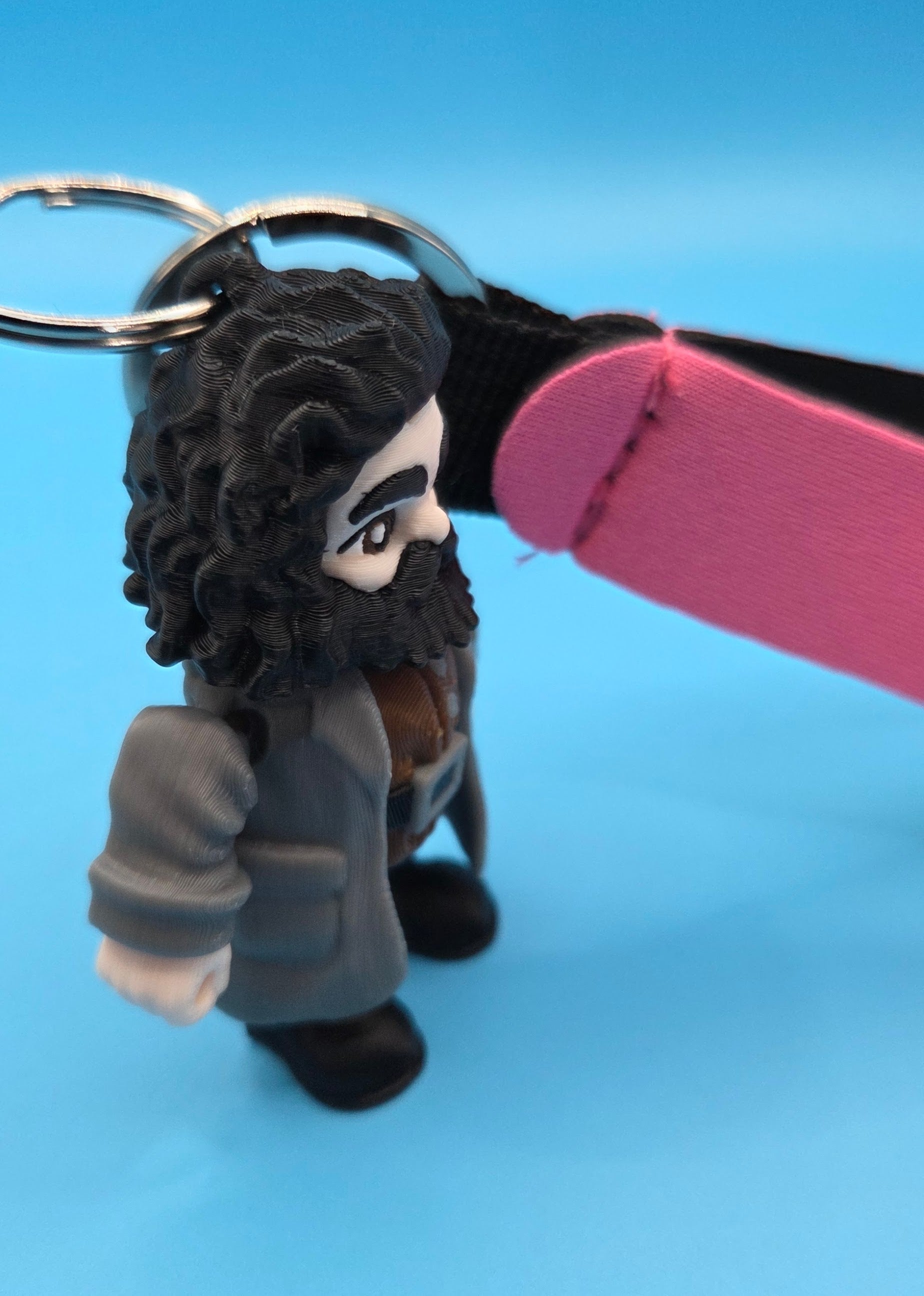 3D printed hagrid keychain