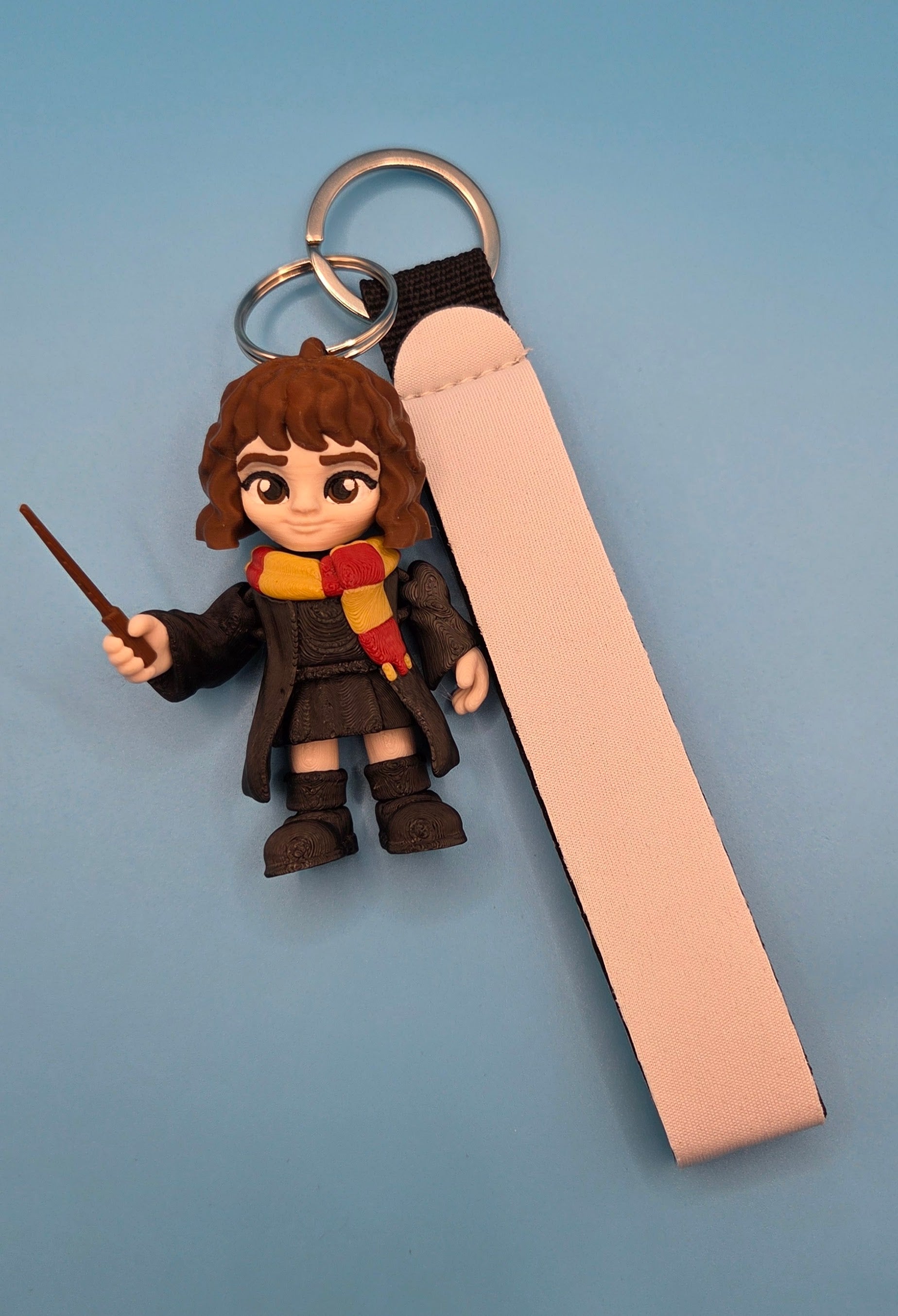 3D printed hermione granger keychain