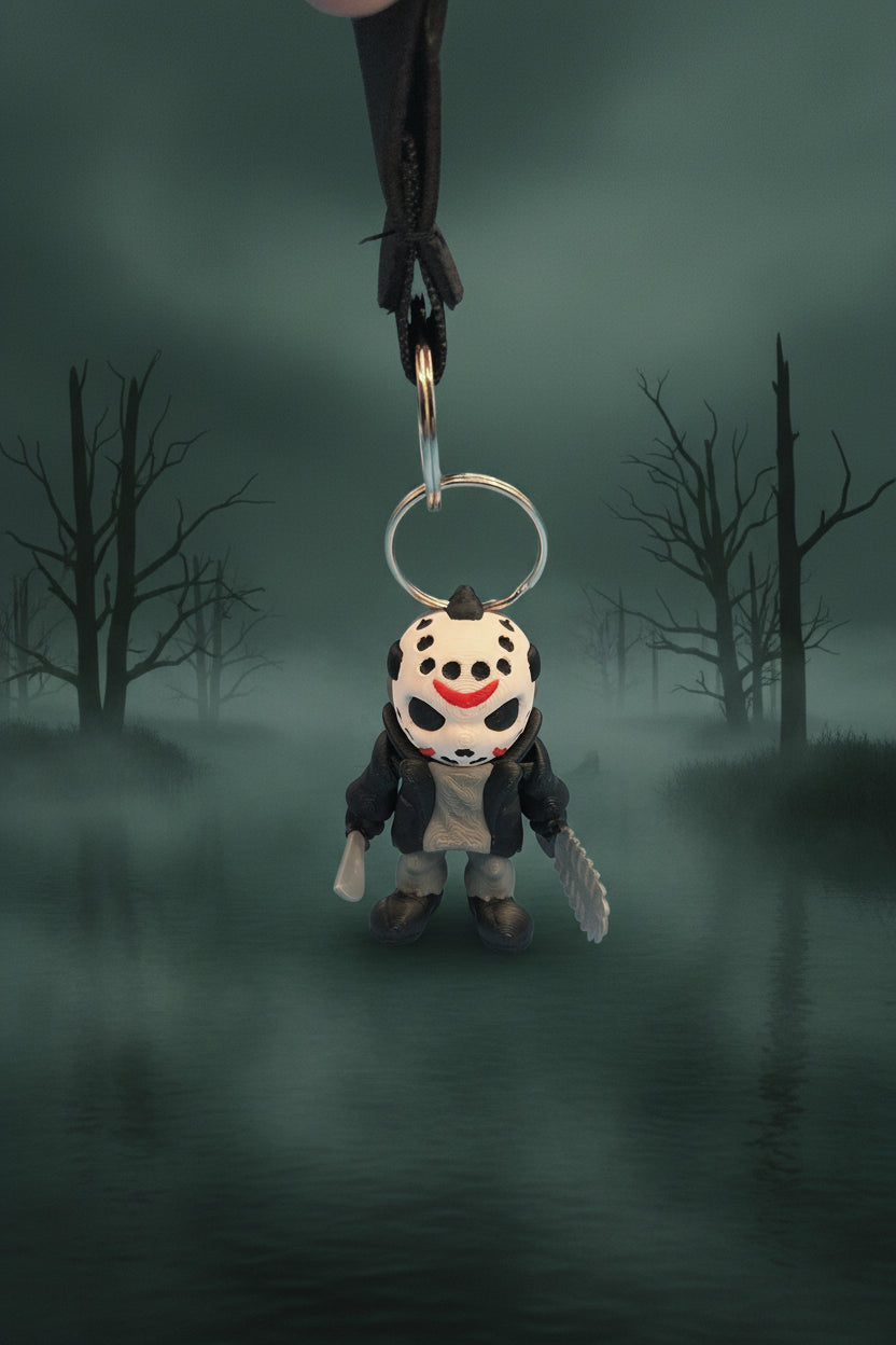 3D printed jason vorhees keychain