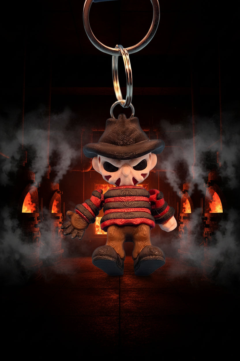 3D printed freddy kruger keychain