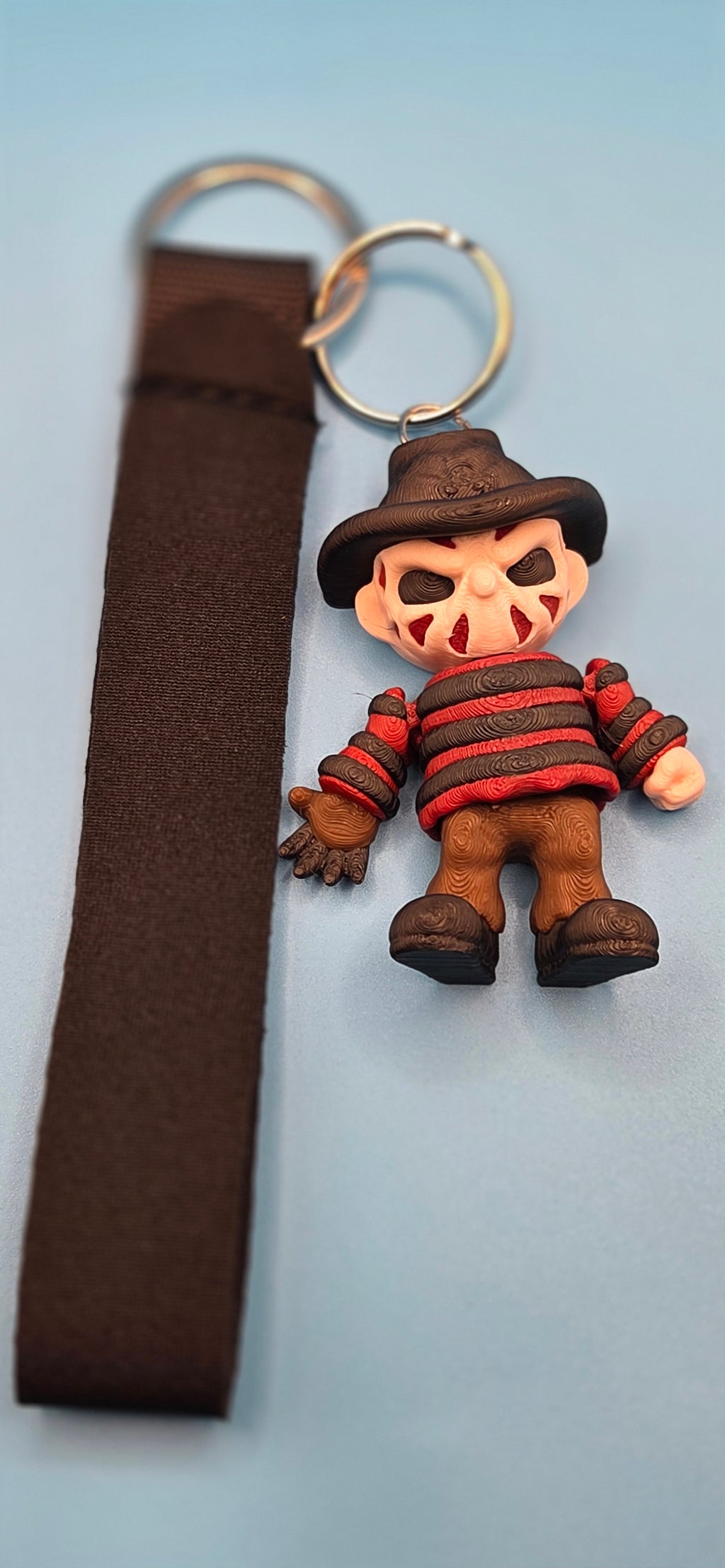 3D printed freddy kruger keychain