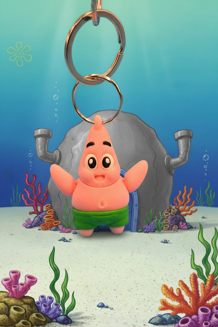 3D printed patrick keychain