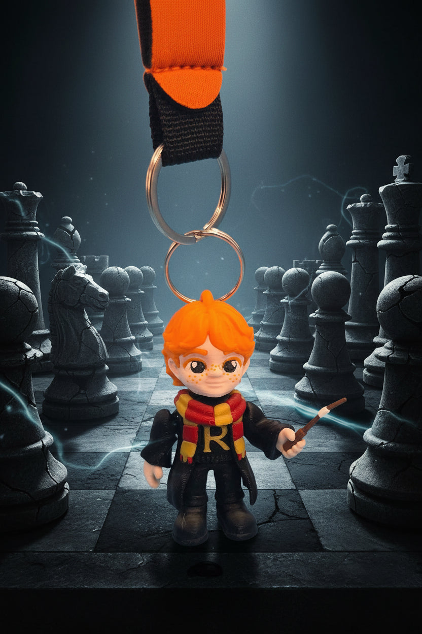 3D printed ron weasley keychain