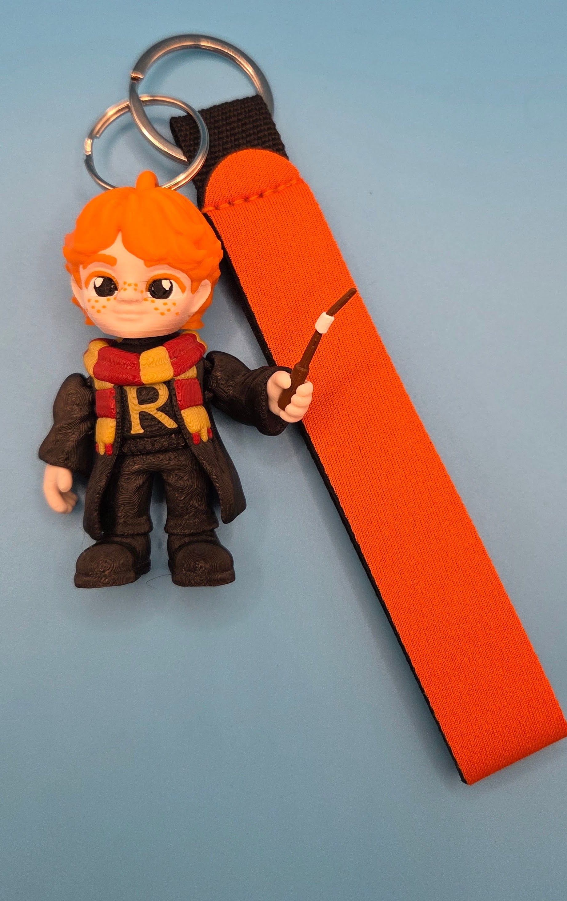 3D printed ron weasley keychain
