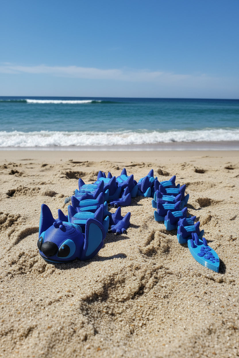 3D printed stitch dragon